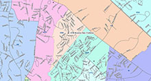 This map illustrates the boundaries for precinct 29B.