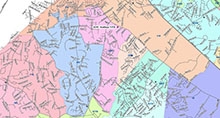 This map illustrates the boundaries for precinct 29C.