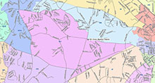 This map illustrates the boundaries for precinct 31.